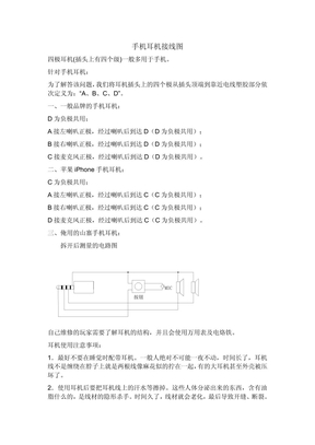 手机耳机接线图