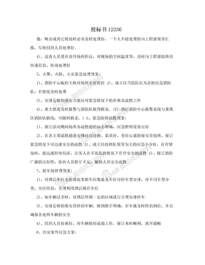 投标书12336