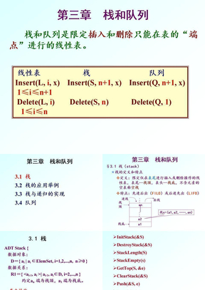 数据结构 第3章 栈和队列