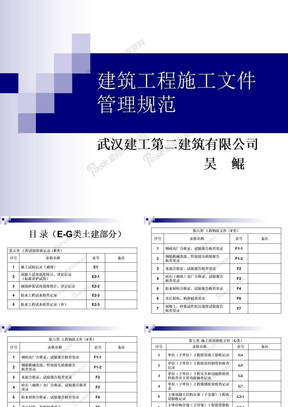 建筑工程施工文件