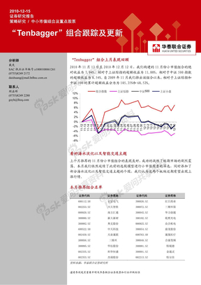 华泰联合-“Tenbagger“组合跟踪及更新-101215