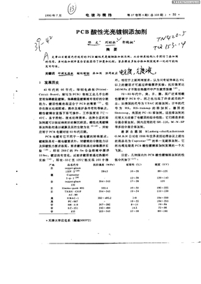 PCB酸性光亮镀铜添加剂