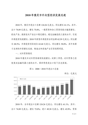 2010年重庆外贸运行分析
