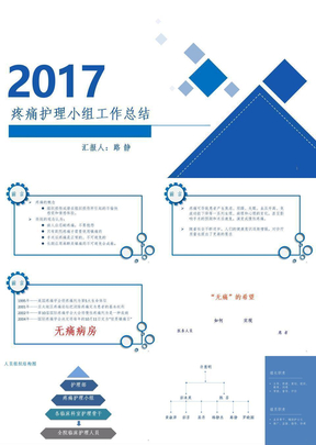 2017年疼痛护理小组工作总结(课堂PPT)