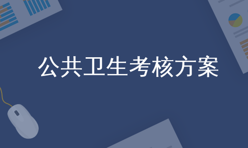 公共卫生考核方案