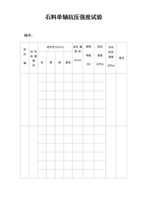 石料单轴抗压强度试验