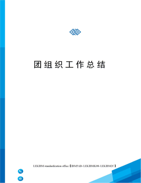 团组织工作总结