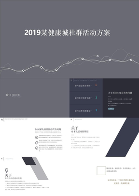 2019某健康城社群活动方案