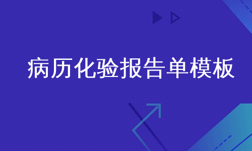 病历化验报告单模板