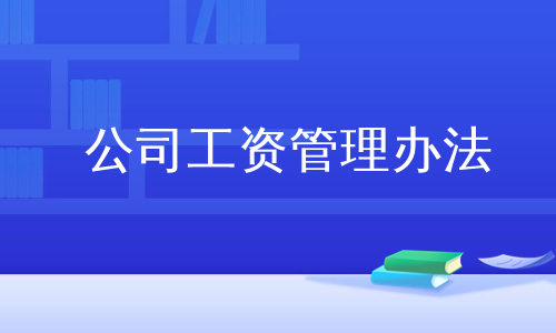 公司工资管理办法