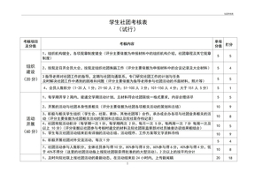 社团考核表