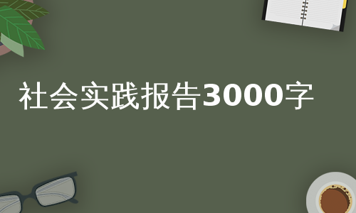 社会实践报告3000字