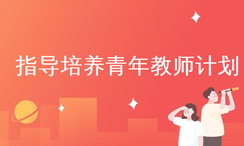 指导培养青年教师计划