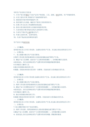 生產拉長崗位職責