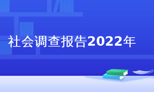 社会调查报告2022年