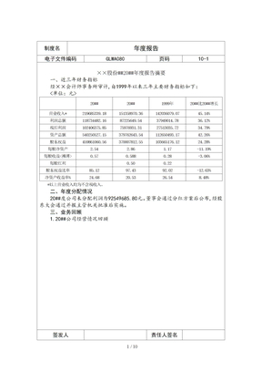 年度报告