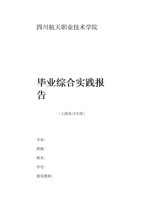 毕业综合实践报告