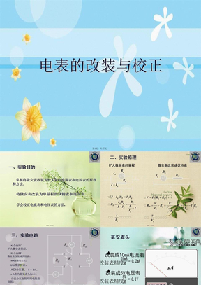 电表的改装与校正