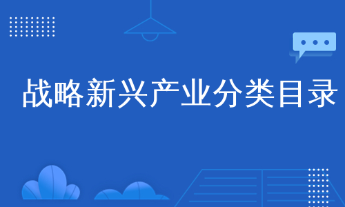 国家战略性新兴产业分类目录战略性新兴产业分类目录战略性新兴产业