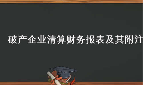 破产企业清算财务报表及其附注