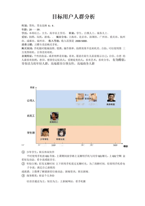 目标用户人群分析