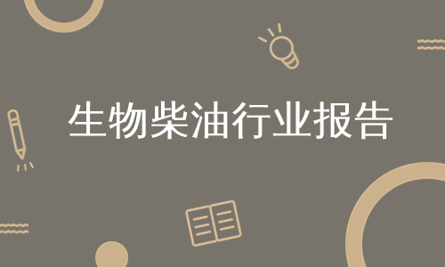 生物柴油行业报告