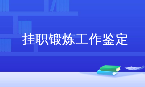 挂职锻炼工作鉴定