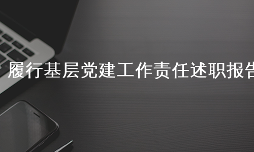 履行基层党建工作责任述职报告