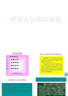 研发人员培训体系PPT