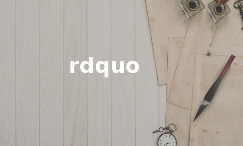 rdquo