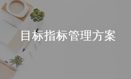 目标指标管理方案