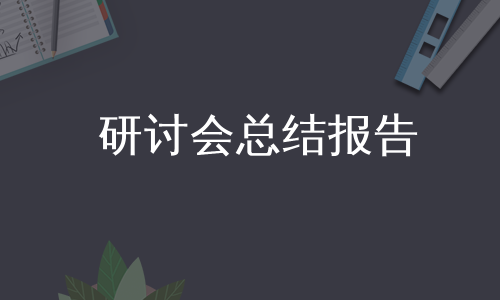 研讨会总结报告