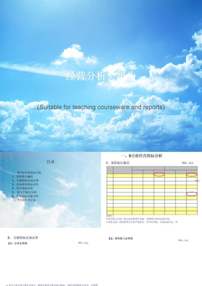 经营分析会报告