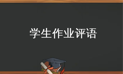 学生作业评语