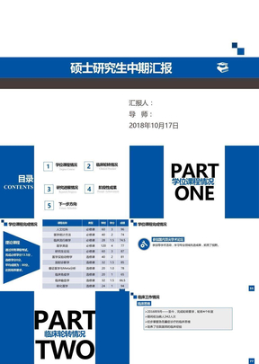 研究生中期汇报模板
