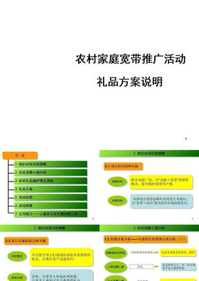 农村家庭宽带礼品活动方案