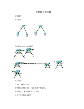 交换机工作原理