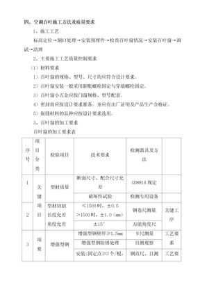 百叶窗工程安装施工方案