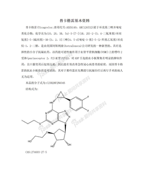 替卡格雷基本资料