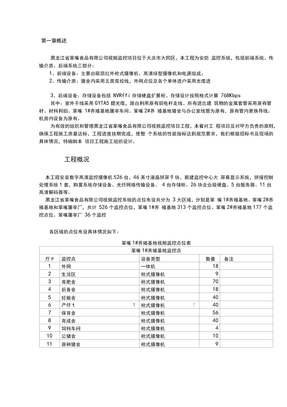 监控设备安装工程施工组织设计