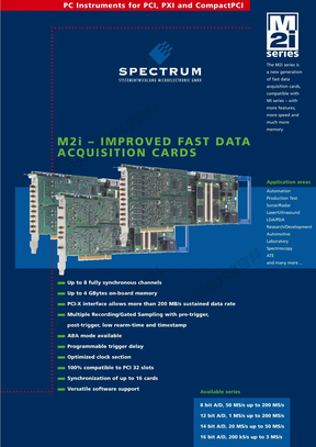 m2i系列同步数据采集卡