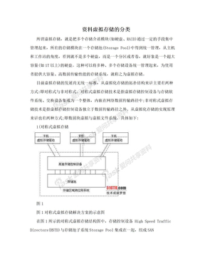 资料虚拟存储的分类