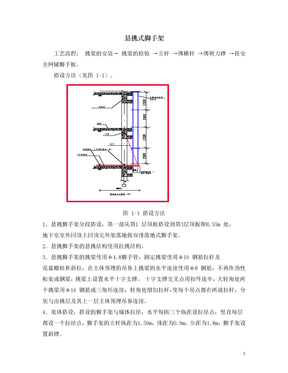 悬挑式脚手架