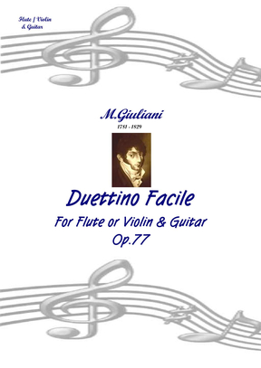 Giuliani - Duettino Facile Op