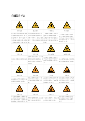 道路交通安全标志图解