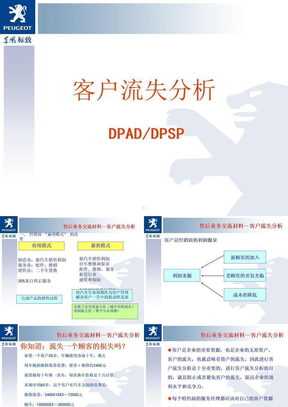 客户流失分析报告ppt课件