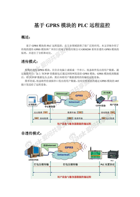 基于GPRS模块的PLC远程监控