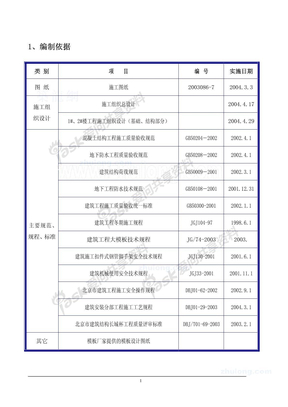 z北京某全现浇剪力墙结构工程模板施工方案