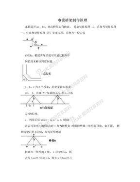 电流桥架制作原理