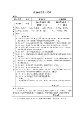 应急演习记录（主机失控）